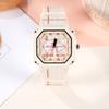 Montre de Sport Étudiante pour Dames Filles Premium à Carreaux Étanche Montre à Quartz