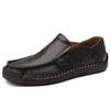 Men's Handmade Leather Shoes Casual Slip On Loafers Men's Flats Moccasins