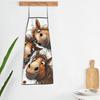 Donkey Design Apron Chef Cooking Baking Tablier Bib Kitchen Cleaning Pinafore for Women Men Gardening