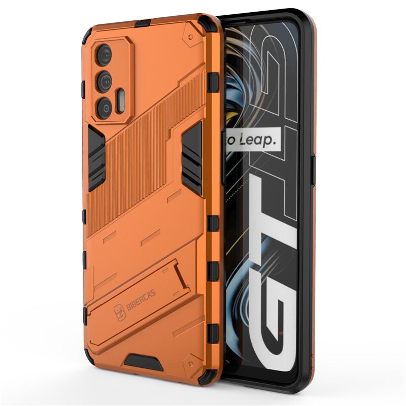 For Oppo Realme X7 Max 5G Case Shockproof Bumper Bracket Stand Holder Full Protect Armor Back Phone Cover Realme X7 Max 5G Case