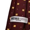 KOSHINO Small Wine Red [Michiko London] Necktie, Pattern, 100% Silk, MKJ-039