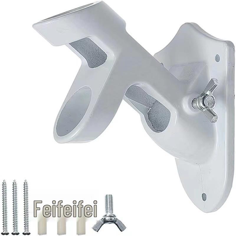 1.8m Rotating Stainless Steel Flagpole, 5-Section, Anti-Tangle, Wall-Mountable, Outdoor Use