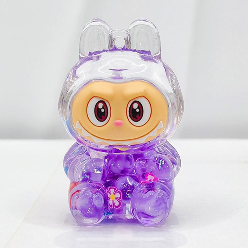 Quicksand Rabbit Cute Flash Color Dopamine Car Home Toy Ornaments