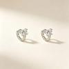 Super Shiny Zirconia Bow Earrings - Women's Fashionable Korean Style Luxury Jewelry.