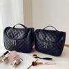 Stylish Travel Cosmetic Bag with Large Capacity and Hanging Hook