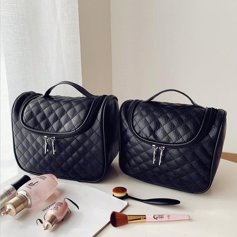 Stylish Travel Cosmetic Bag with Large Capacity and Hanging Hook