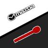 3D Auto Styling Aufkleber Aluminium Emblem Innenraum Lautsprecher Audio Abzeichen Für Mazda 3 6 CX5 2 CX3 CX9 MX5 RX8 Axela Demio MS CX5 2 Axela Demio Atenza MS GJI