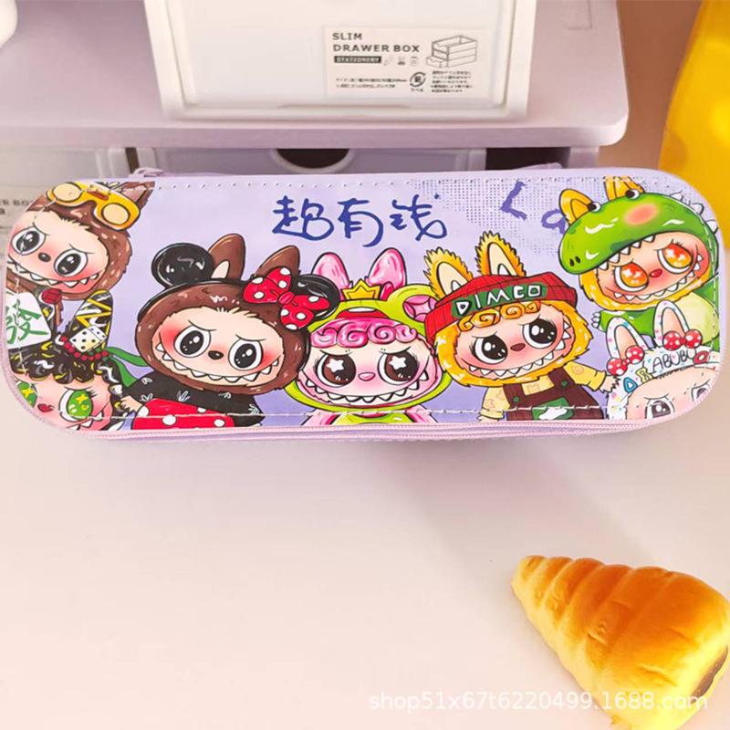 

Double-layer stationery box High value niche new primary school student stationery box Cute waterproof pencil case