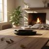 Irregular Wooden Tray Handmade Hand Carved Serving Platter Wood Rustic Fruit