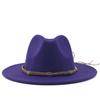 Cappelli Trilby Autunnali a Tesa Larga Moda Femminile Maschile Cappello a Cilindro Cappello Jazz Inverno Cappello Panama Fedora Vintage Uomo Cappello Mafia Feltro 56-60CM