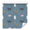 Pastel Bears and Foxes Wallpaper for Living Room and Bedroom 50x1000