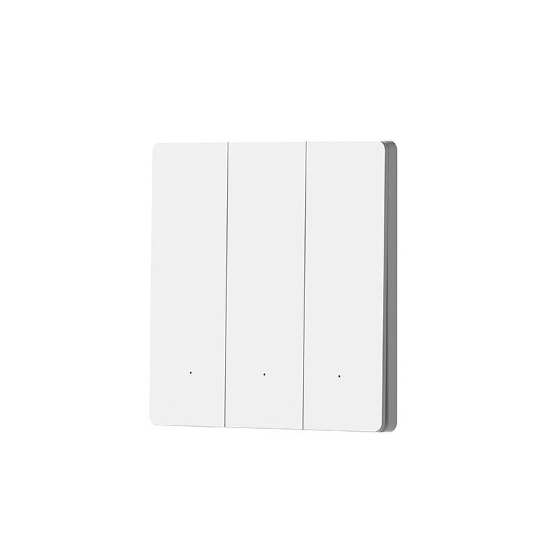 Ultra-Thin Smart Switch Panel with Mijia App Voice Control, Single/Double Options for Whole House Smart Home Integration.