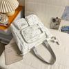 Schoolbag, Korean-style INS star print backpack, high-aesthetic sweet-style two-piece backpack for grades 1-1 for primary and secondary school 