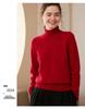 Women's High Collar Cashmere Sweater - Thick and Warm Autumn/Winter Pullover Knitwear
