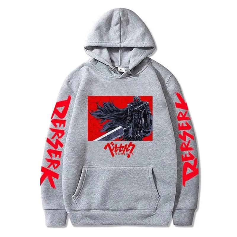 Cool Fashion Hoody Anime Berserk Hoodies Cartoon Casual Comfortable Sweatshirts Women Men Harajuku Oversized