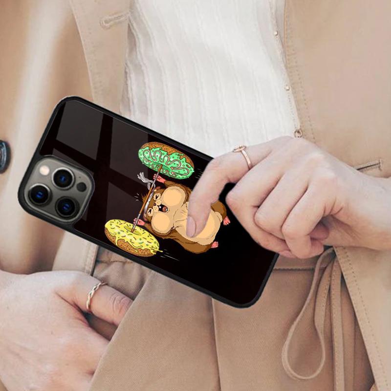 Funny Cute Hamster Magnetic Phone Case For APPLE iPhone 17 Air 16 14 13 12 Pro Max 15 Plus Wireless Charge With MagSafe Cover