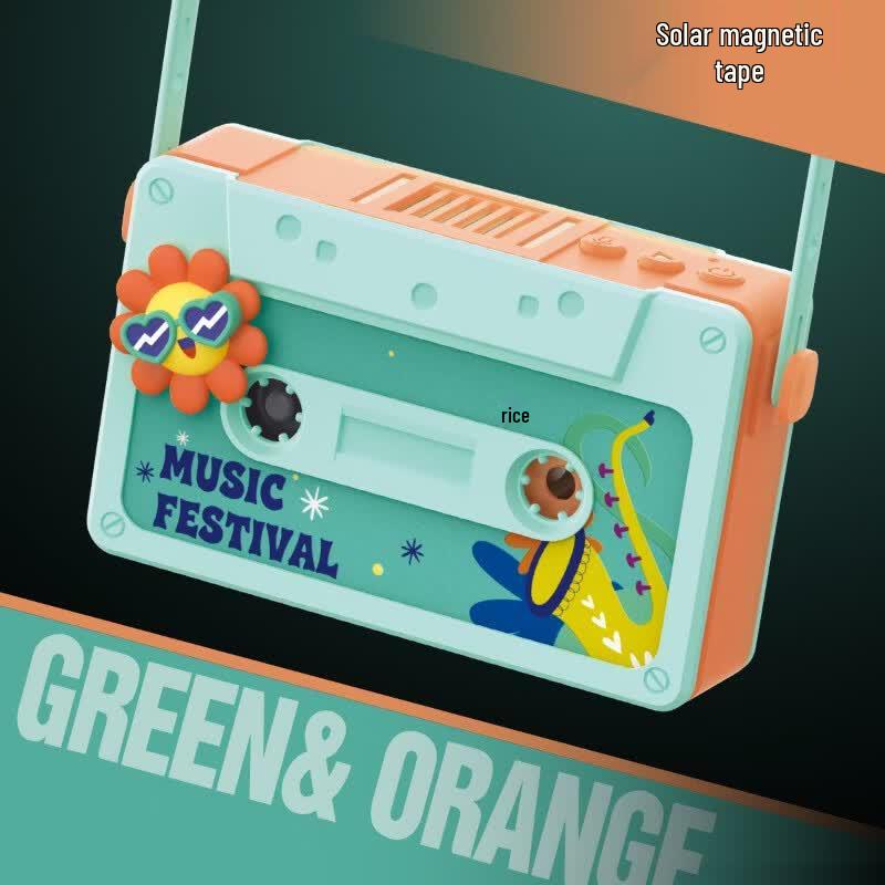 GIVELONG Portable Hip-Hop Cassette Bladeless Neck Fan
