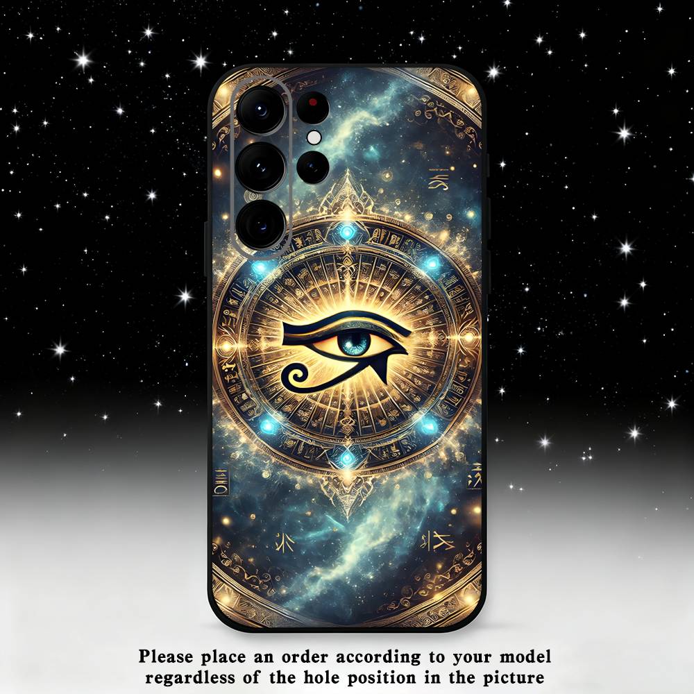 

Occult Illuminati Eye Phone Case For Samsung S 25,24,23,22,30,21,10,9,Ultra,Plus,Lite,FE,4,5 G Black Soft Case Samsung S24fe