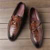 Fashion Designer New Crocodile Pattern Business Casual Shoes For Men Formal Wedding Dress Homecoming Footwear Zapatos Hombre