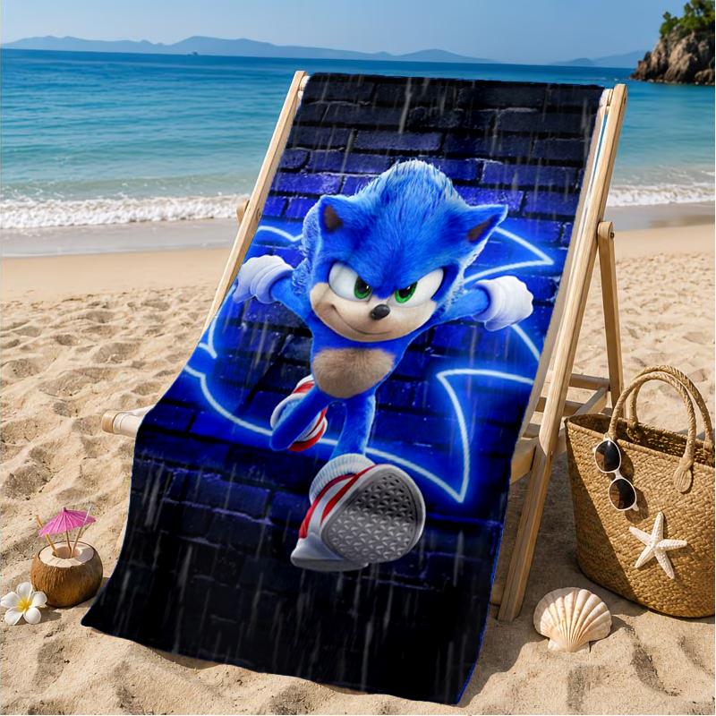 Hedgehog Adventure Speed And Colors Beach Towel, Microfiber Beach Towel, Perfect For Pool, Beach, Travel, Home Decor Beach Party Fan Gifts