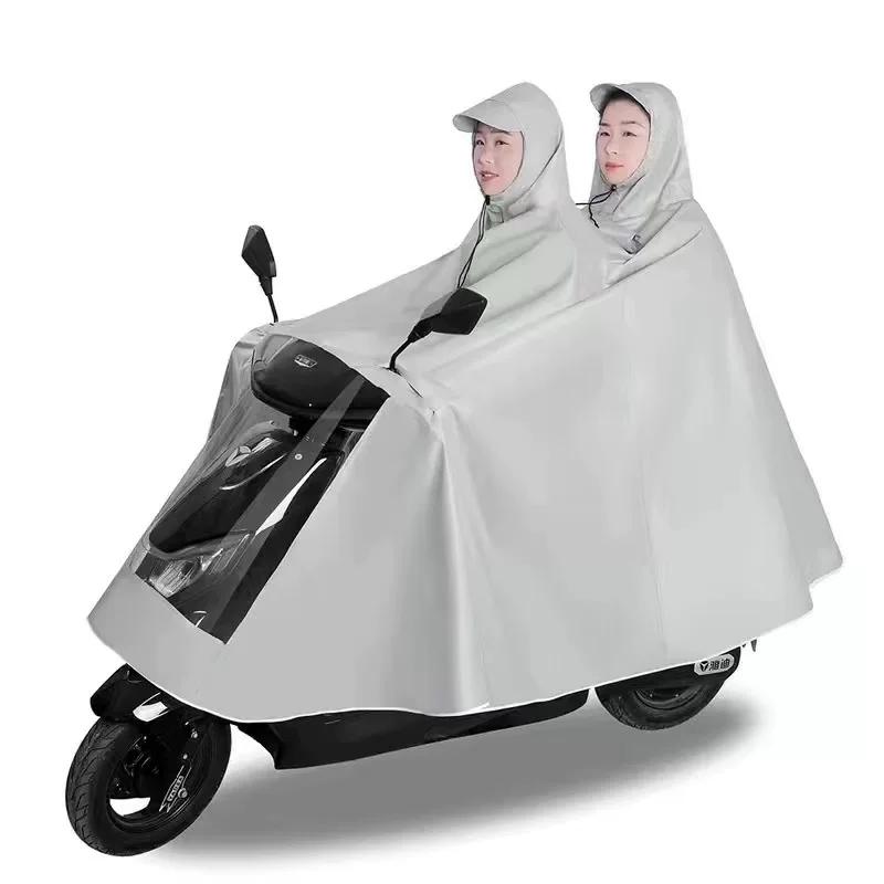 Oxford Style Thickened Adult Riding Double/Single Oversized Raincoat for Electric Bikes, Electric Scooters, and Motorcycles