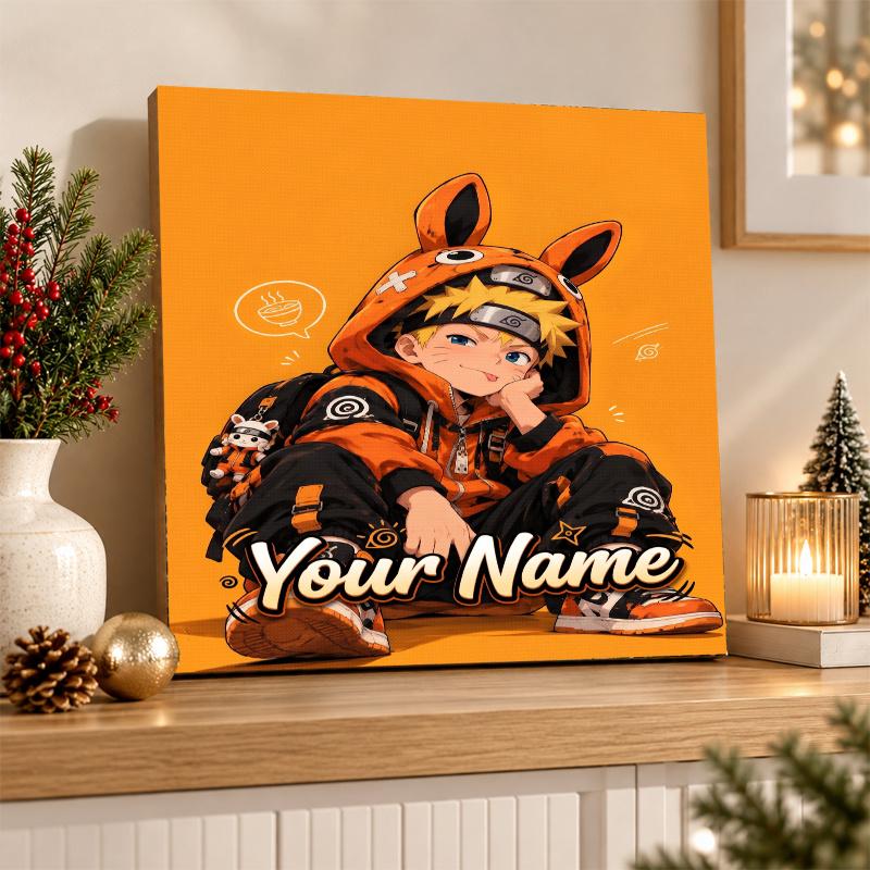 Naruto Uzumaki Custom Name Diamond Painting Personalized 5D Full Drill DIY Diamond Art Home Decor