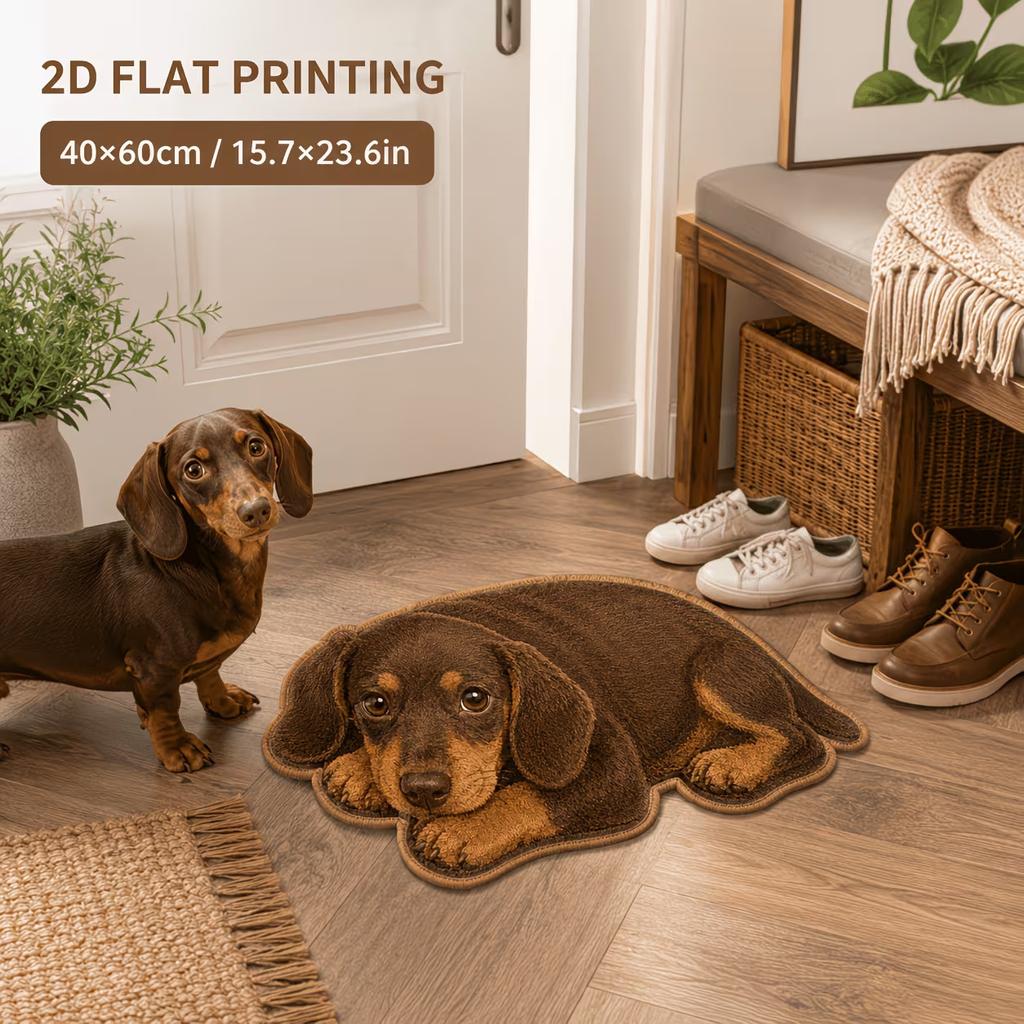 3D Animals Floor Mat, Home Bathroom Floor Mat, Quick-Drying Water Absorbing Foot Mat, Easy-to-Clean Bath Mat