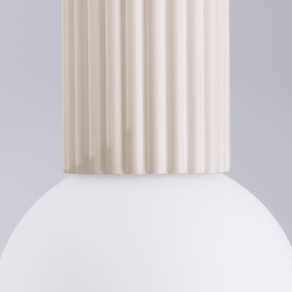 Halo beige ceiling lamp IP44