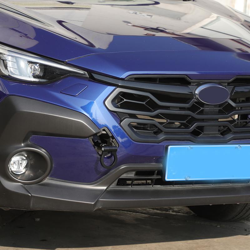 For Subaru WRX Crosstrek 2022-2024 Aluminum Alloy Red Car Forward Trailer Hook Tow Ring Bumper Tow Hook Trim Car Accessories