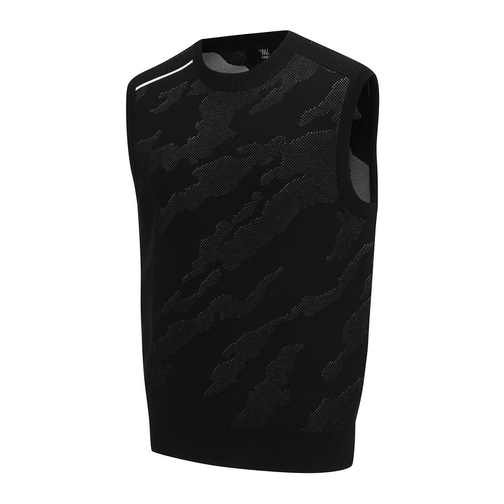 Anew Golf Men Sp Camo Pattern Knit Vest_Bk
