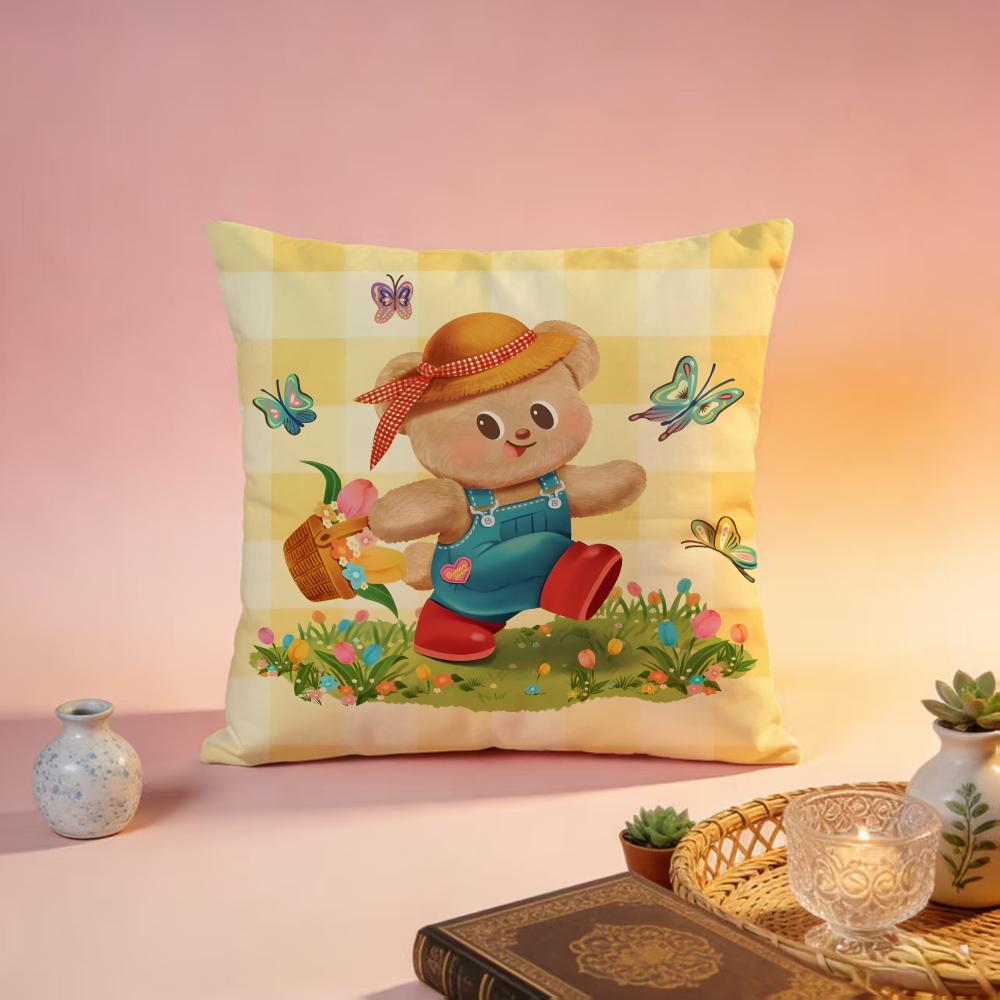 Popular BButter Bearable Cushion Cover Premium SkinFriendly Pillow Case MultiPurpose for Home Office Travel