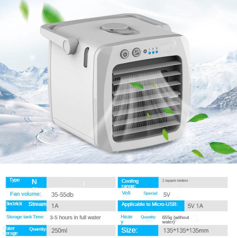Portable Air Conditioner Personal Air Cooler Usb Personal Desktop Cooling Fan Mini Air Desktop Cooling Humidifier Fan
