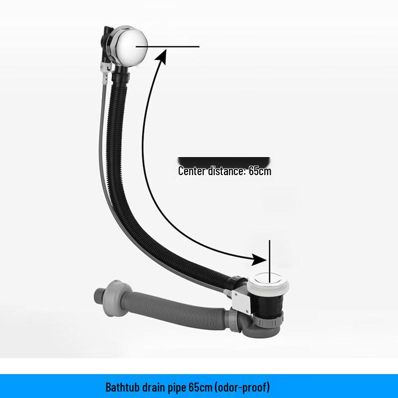 

Bathtub Drainer with Anti-odor Downpipe