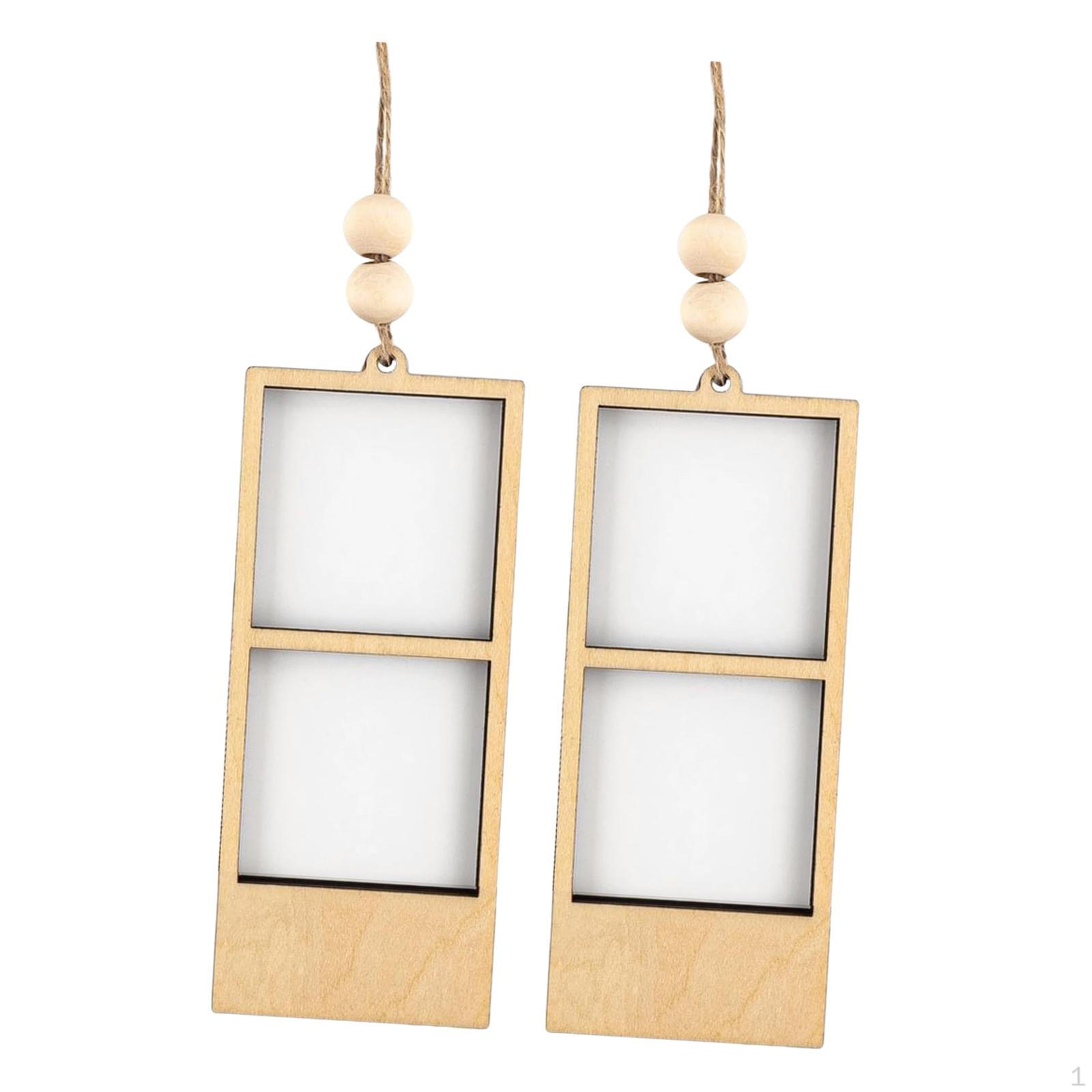 

2 Мини Держателя для Фотографий, Подвесные Украшения для Автомобиля, для Гостиной 11.5x4.7x0.8cm