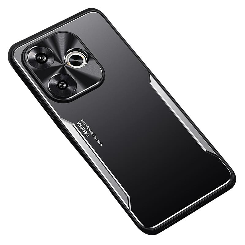 

For Xiaomi Poco F6 5G/Redmi Turbo 3 5G Case Aluminium Alloy+TPU Protective Phone Cover Silver