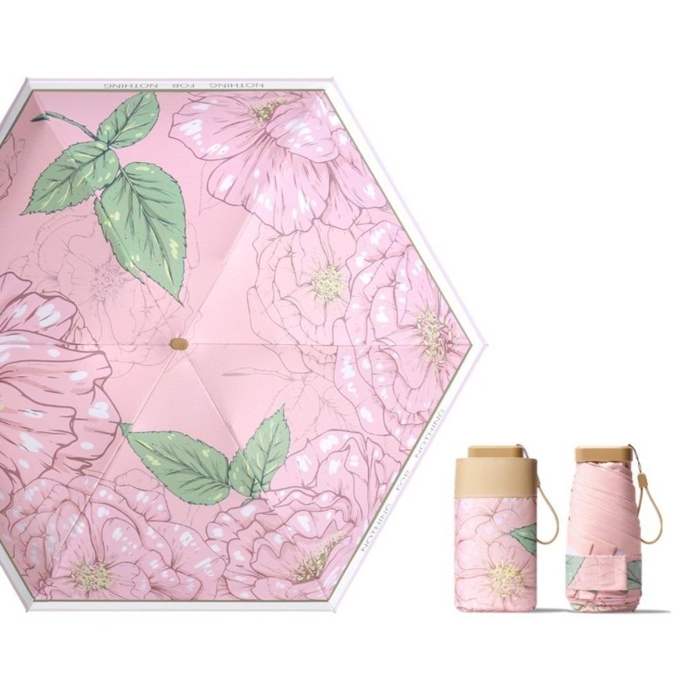 Portable Mini Sun Umbrella Sun Protection Folding Umbrellas Elegant Travel Umbrella  Travel