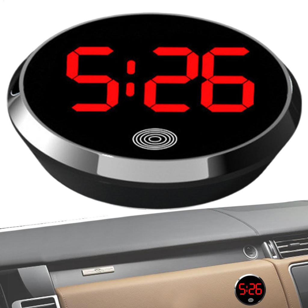 Auto LED Uhr Touch-Control Armaturenbrett Uhr mit LED Display Licht für Kühlschrank Wohnmobil Klassenzimmer Reisefahrzeug