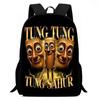 Hot selling children's backpack, tung tung sahur&tralala cartoon elementary school backpack, backpacks