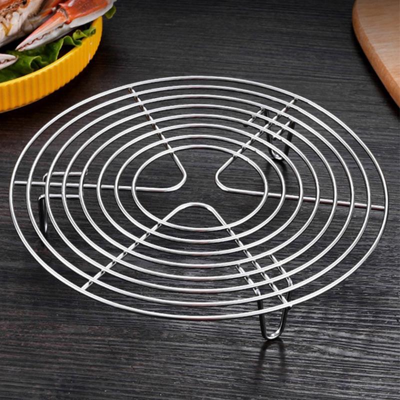 304 Stainless Steel Steamer Rack Multifunction Pot Steaming Tray Dumplings Eggs Grill Stand Kitchen Tableware Cooking Utensils