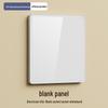 Smart White Glass 2-Gang Switch Panel, Single Fire, Voice-Controlled, Mijia APP Compatible.