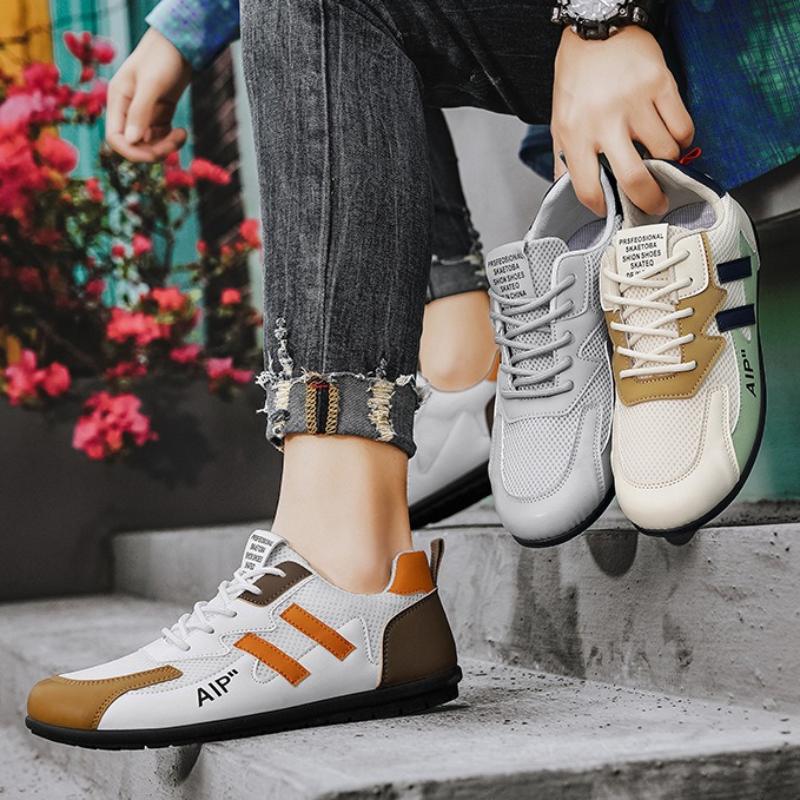 Original Brand Man Shoes Breathable Casual Leather Shoes Trend Outdoor Men Lightweight Fast Sneakers Flats Shoes Tenis Masculino