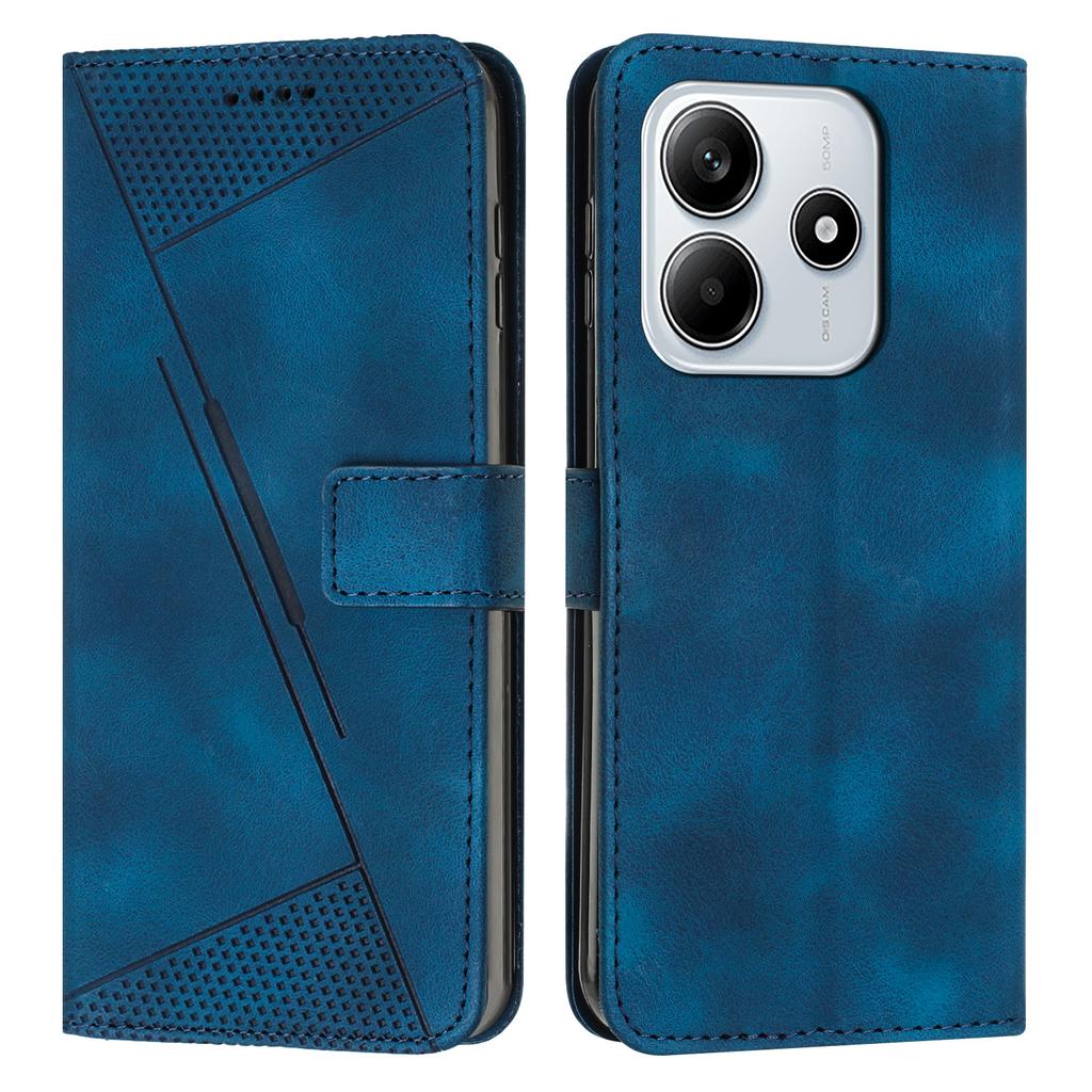 For Xiaomi Redmi Note 14 5G Case Handbag Imprinted Triangle Leather Phone Cover