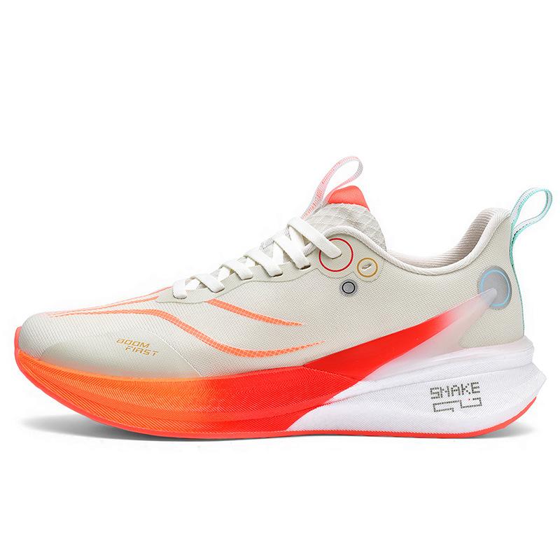 Luminous red rabbit leisure sports high quality friction sound real explosion carbon board running shoes couple breathable 36