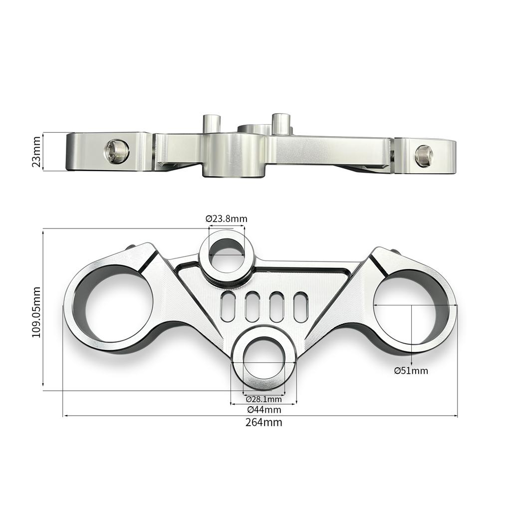 For RC390 RC200 RC 200 390 2023 2024 2025 CNC Aluminum Front Fork Bridge Upper Triple Tree Top Clamp Accessories