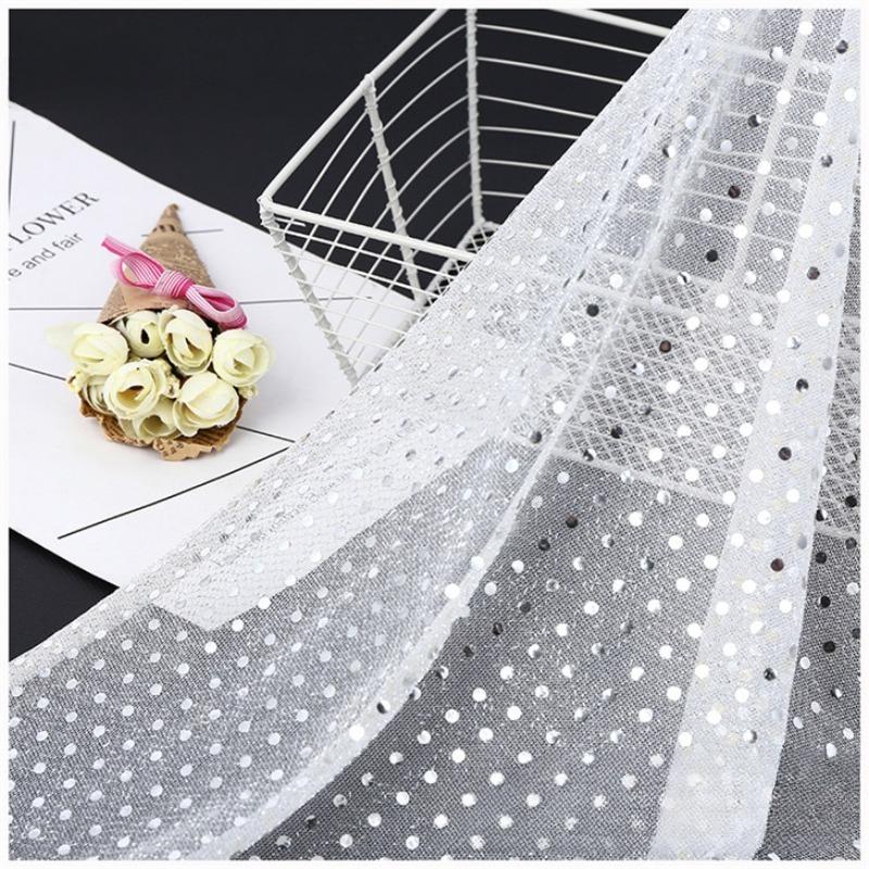 Small Sequin Fabric for Wedding Decoration Stage Performance Costumes Dress Fabrics By The Yard Diy Sewing Material Cloth