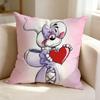 Cute Cartoon Mouse DDiddlina  Pillow Case Square DoubleSided Sofa Cushion Cover Bedroom Bedside Pillow
