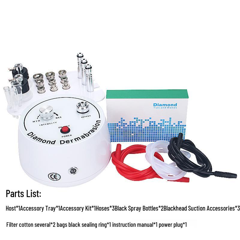 3-in-1 Diamond Microdermabrasion and Blackhead Suction Device for Home Use