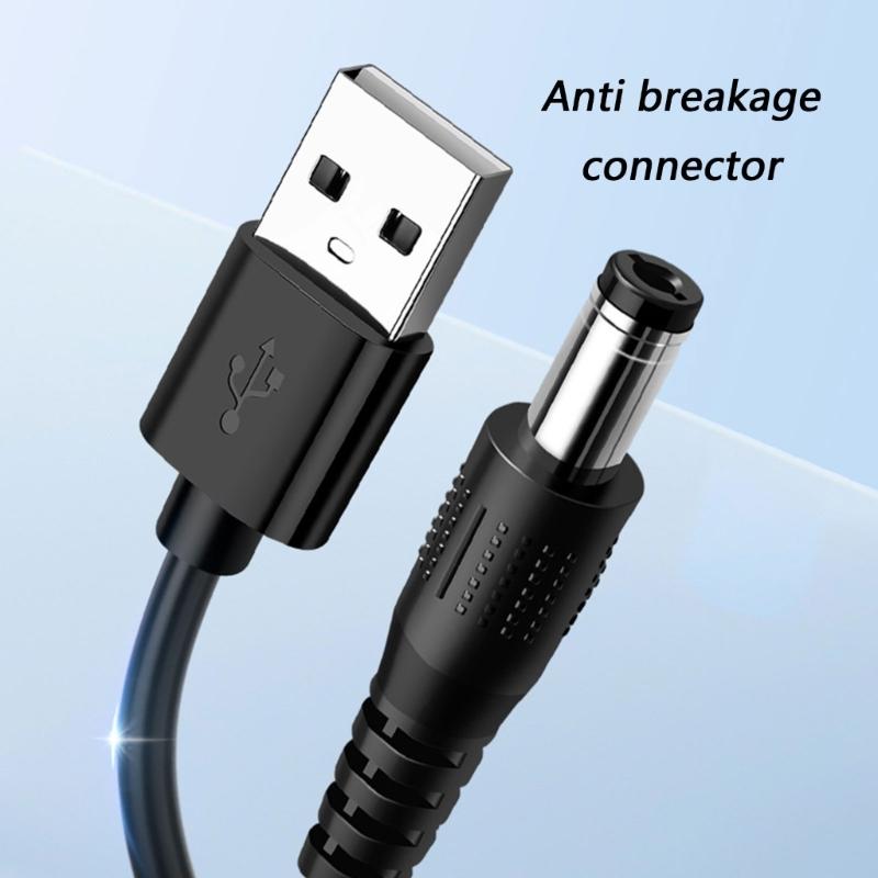 5V to 12V Step Up Converter Cable for Electronic Devices USB to DC5.5mm Boost Cable Safe and Stable Power Supply