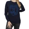 DC Comics Womens/Ladies Justice League Movie Indigo Logo Sweatshirt
