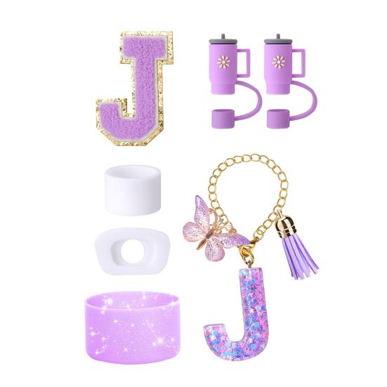 7Pcs Cup Accessories Set for 30/40oz Tumbler Silicone Straw Lid Spill-Proof Stoppers Handle